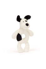 
                        
                          Load image into Gallery viewer, Jellycat Bashful Black &amp; Cream Puppy Ring Rattle
                        
                      
