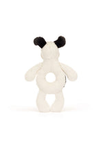 
                        
                          Load image into Gallery viewer, Jellycat Bashful Black &amp; Cream Puppy Ring Rattle
                        
                      