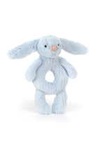 
                        
                          Load image into Gallery viewer, Jellycat Bashful Bunny Ring Rattle - Baby Blue
                        
                      