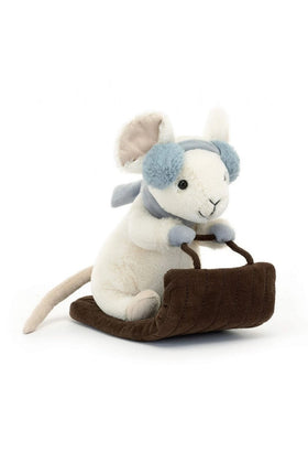 Jellycat Merry Mouse Sleighing 1
