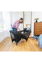 
                        
                          Load image into Gallery viewer, Joie Amigo™ 120 One-Hand Fold Travel Cot - Shale
                        
                      