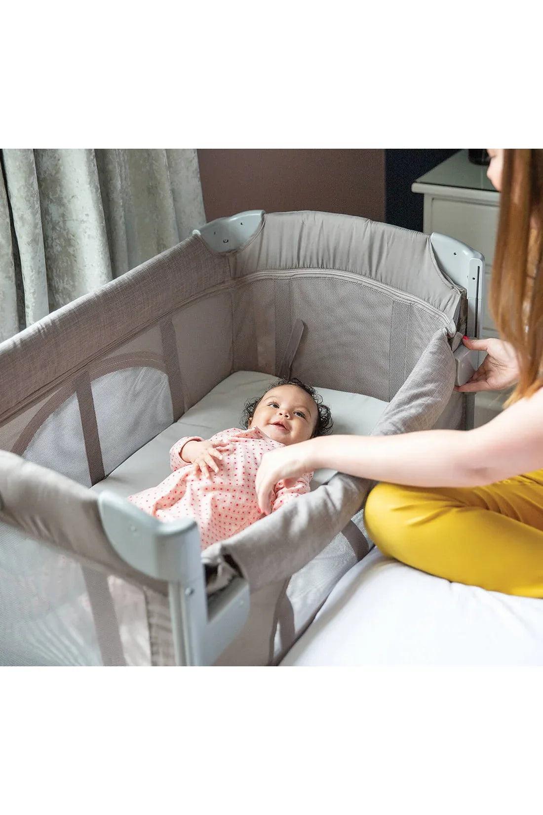 Joie Kubbie™ Sleep Bedside Crib & Travel Cot - Foggy Grey – mothercare ...