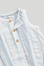 
                        
                          Load image into Gallery viewer, Mothercare Striped Romper and Hat Set
                        
                      
