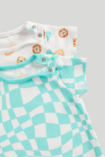 
                        
                          Load image into Gallery viewer, Mothercare 3 Pack Safari Rompers
                        
                      
