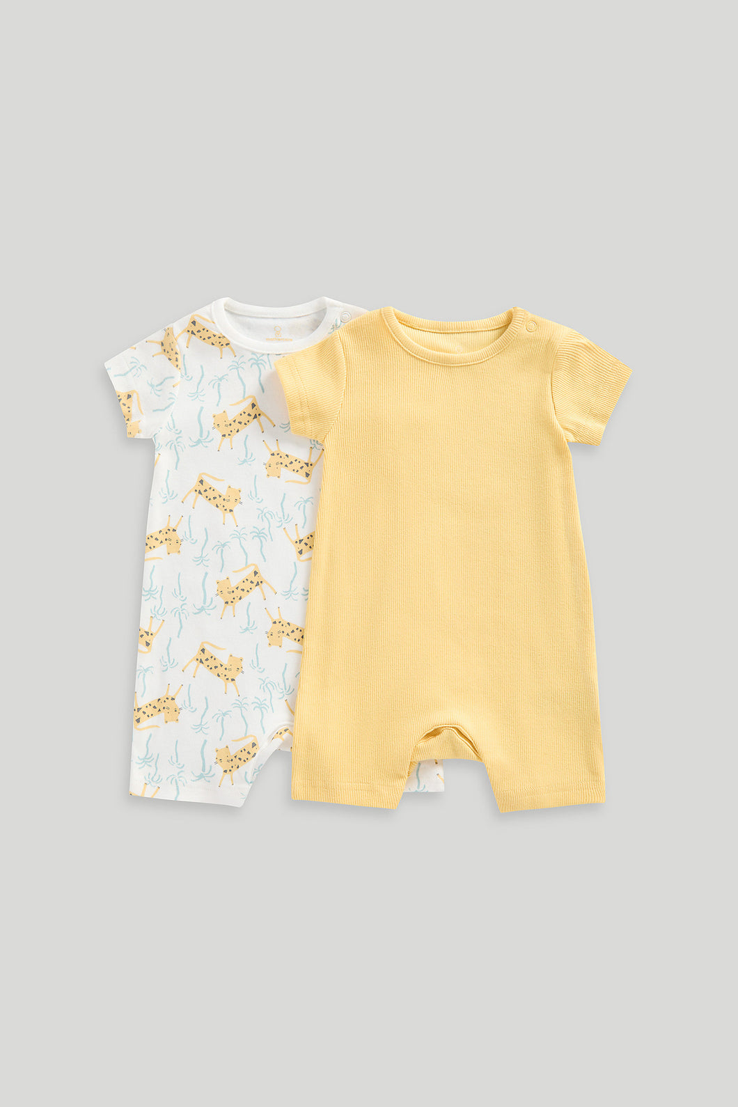 Mothercare 2 Pack Jungle Rompers