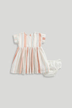 
                        
                          Load image into Gallery viewer, Mothercare Striped Dress and Knickers Set
                        
                      