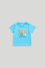 
                        
                          Load image into Gallery viewer, Mothercare Blue Good Vibes T-Shirt
                        
                      