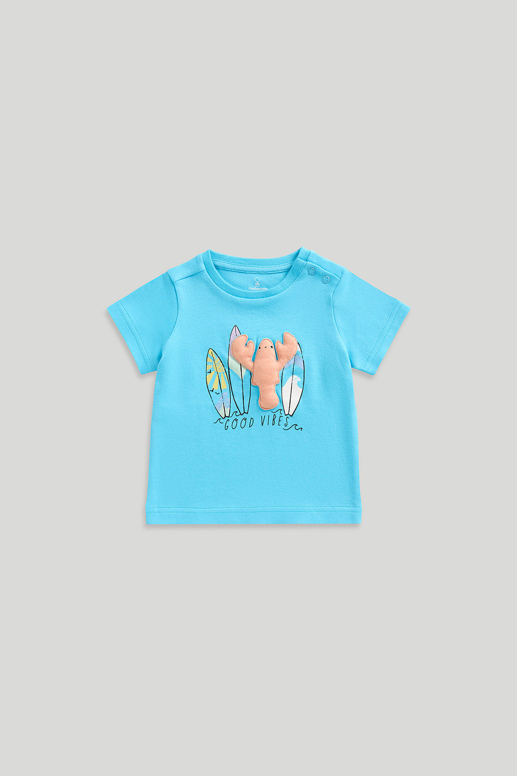 Mothercare Blue Good Vibes T-Shirt