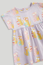 
                        
                          將圖片載入圖庫檢視器 Mothercare Lilac Leopard Jersey Dress
                        
                      