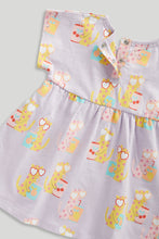 
                        
                          將圖片載入圖庫檢視器 Mothercare Lilac Leopard Jersey Dress
                        
                      