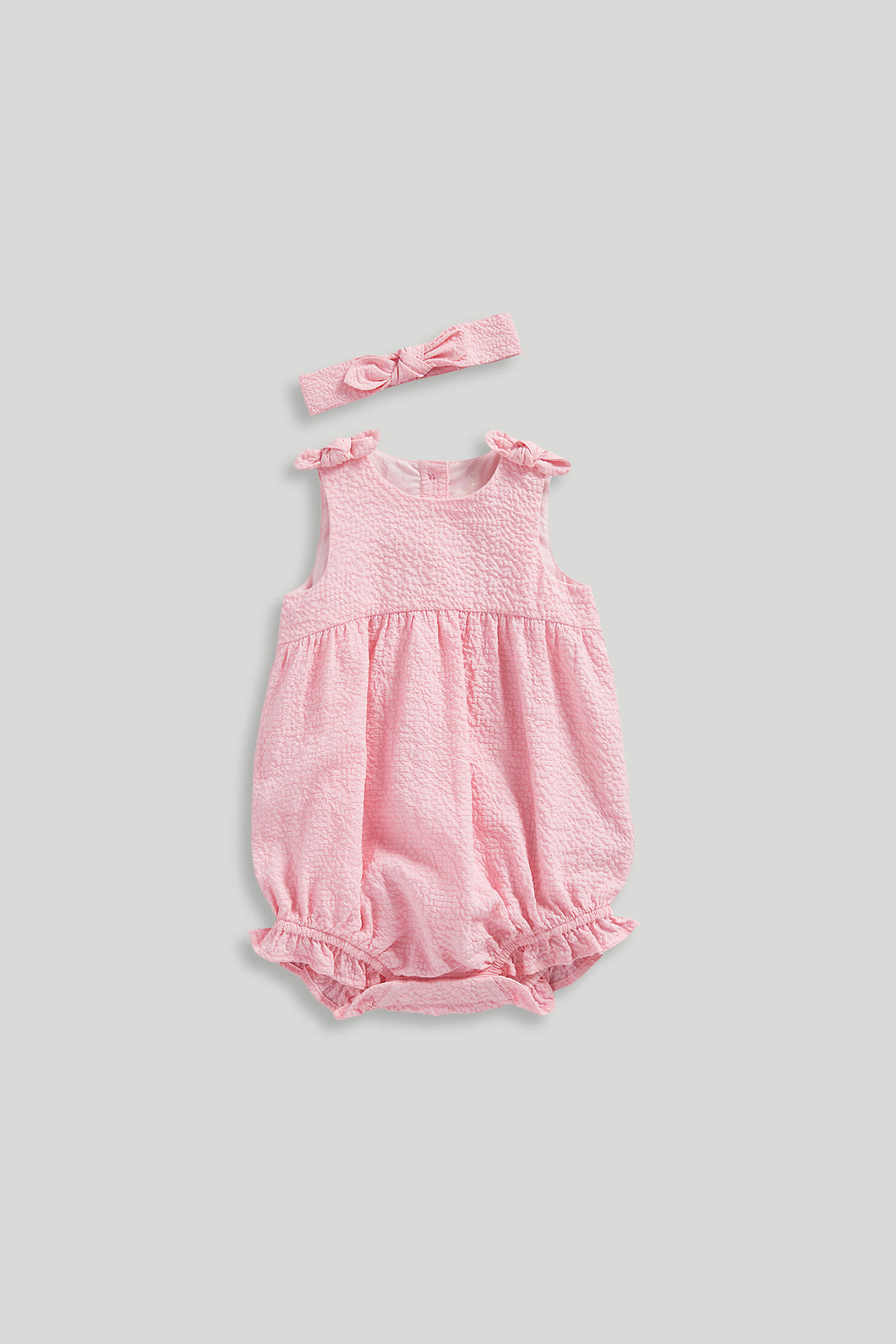 Mothercare Pink Romper and Headband Set
