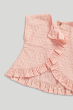 
                        
                          Load image into Gallery viewer, Mothercare Broderie Wrap-Back Blouse and Shorts Set
                        
                      