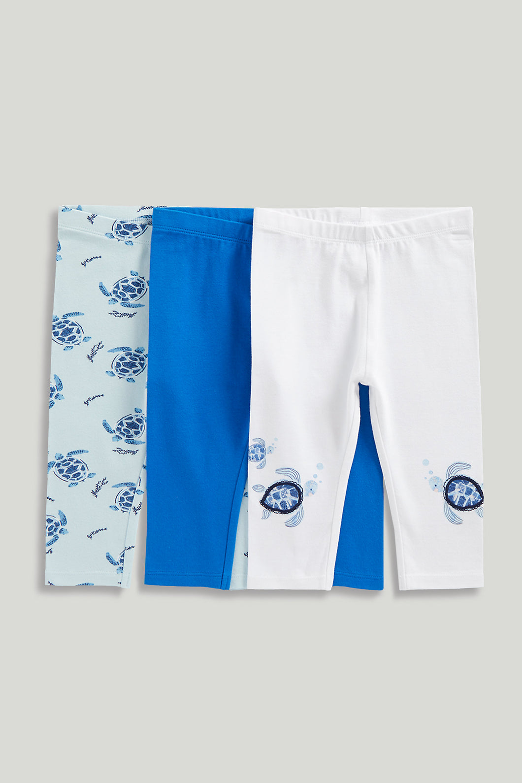 Mothercare 3 Pack Turtle Cropped Leggings