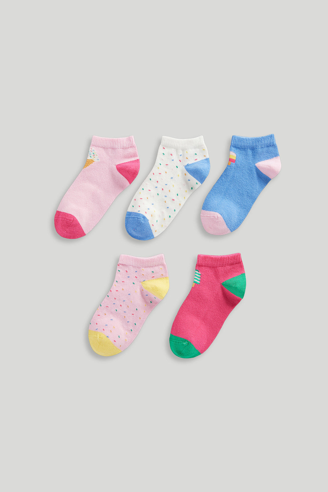 Mothercare 5 Pack Ice Cream Socks