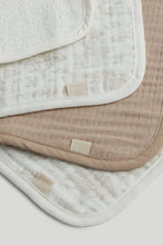 
                        
                          Load image into Gallery viewer, Mothercare 3 Pack Muslin Flannels - Brown
                        
                      