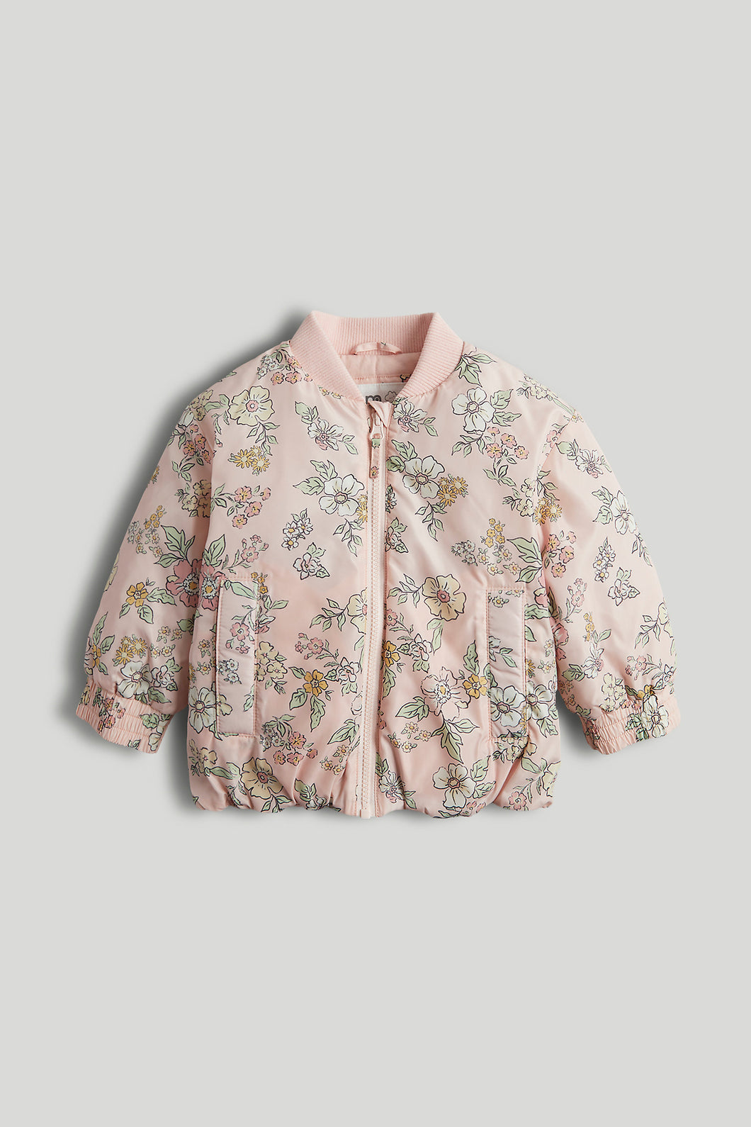 Mothercare Pink Floral Bomber Jacket