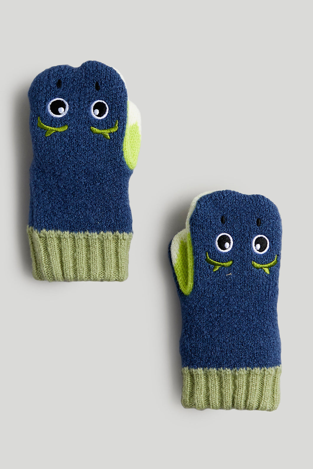 Mothercare Green Dinosaur Mittens