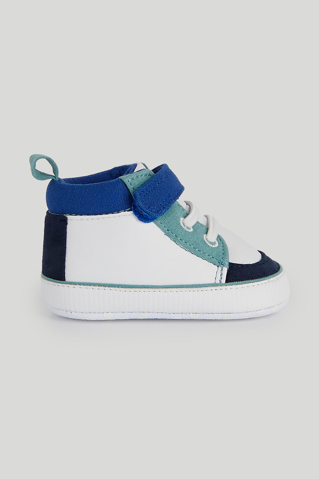 Mothercare Blue Hi-Top Pram Trainers