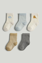 
                        
                          Load image into Gallery viewer, Mothercare 5 Pack Dino Baby Socks
                        
                      