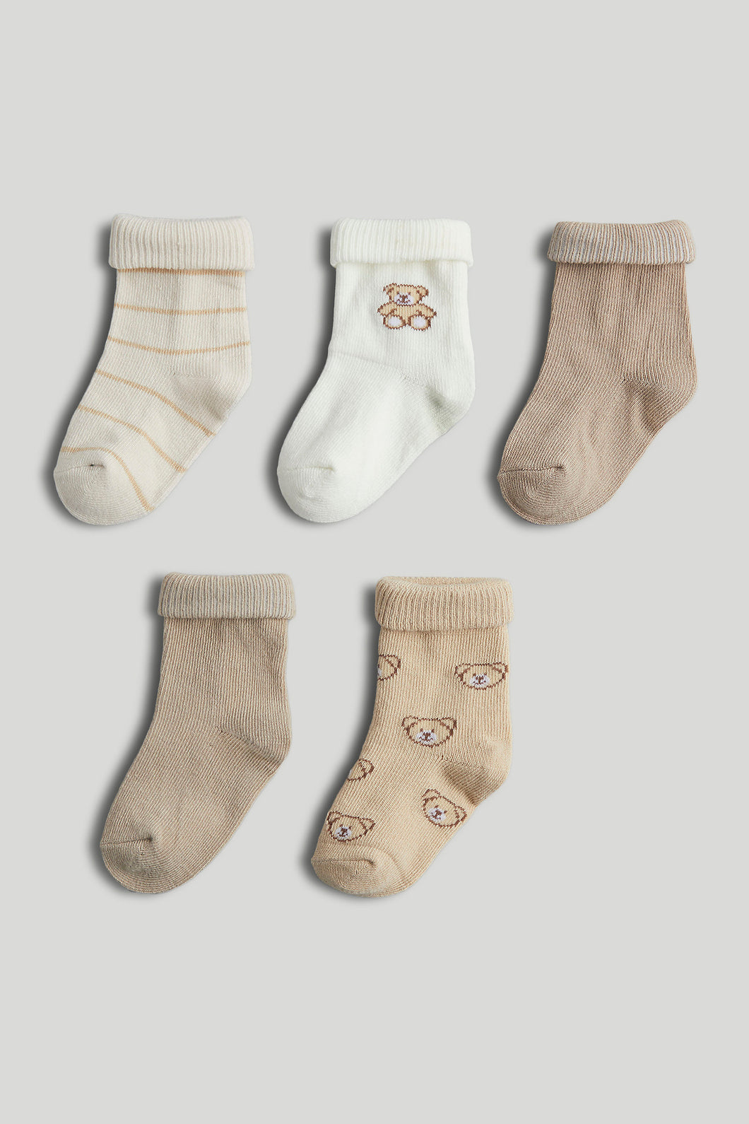 Mothercare 5 Pack Bear Baby Socks