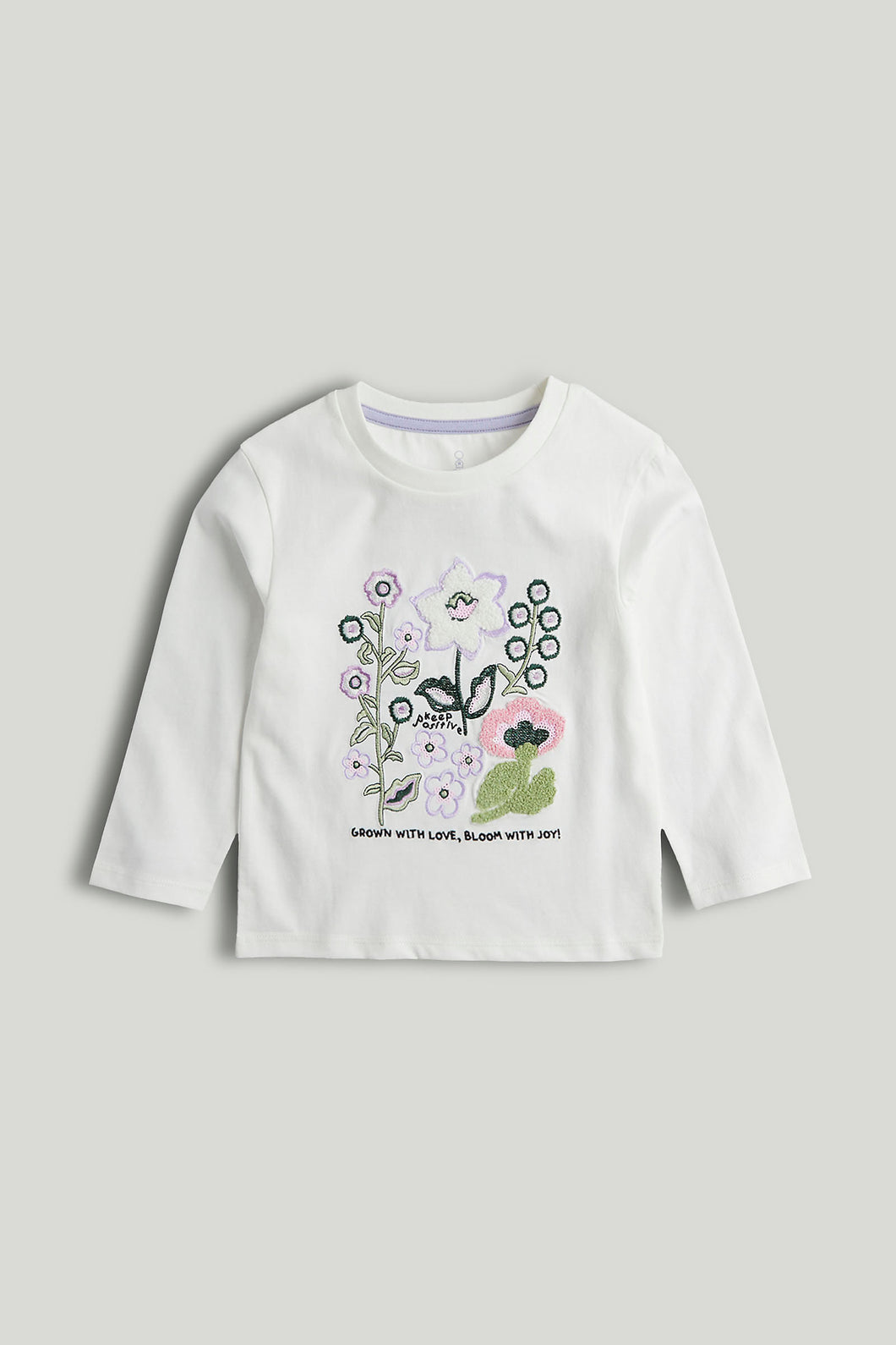 Mothercare White Flower T-Shirt