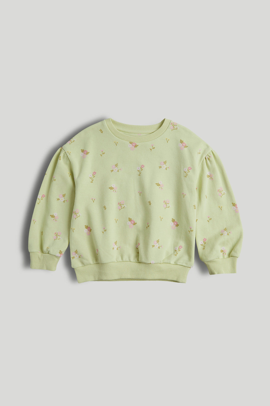 Mothercare Green Floral Sweat Top