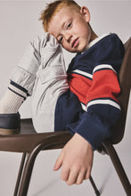 
                        
                          將圖片載入圖庫檢視器 Mothercare Navy and Red Rugby Top
                        
                      