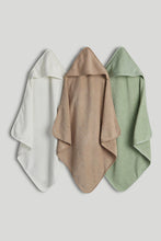 
                        
                          Load image into Gallery viewer, Mothercare 3 Pack Cuddle 'n' Dry Hooded Towels
                        
                      