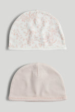
                        
                          Load image into Gallery viewer, Mothercare 2 Pack My First Cotton Baby Hats
                        
                      