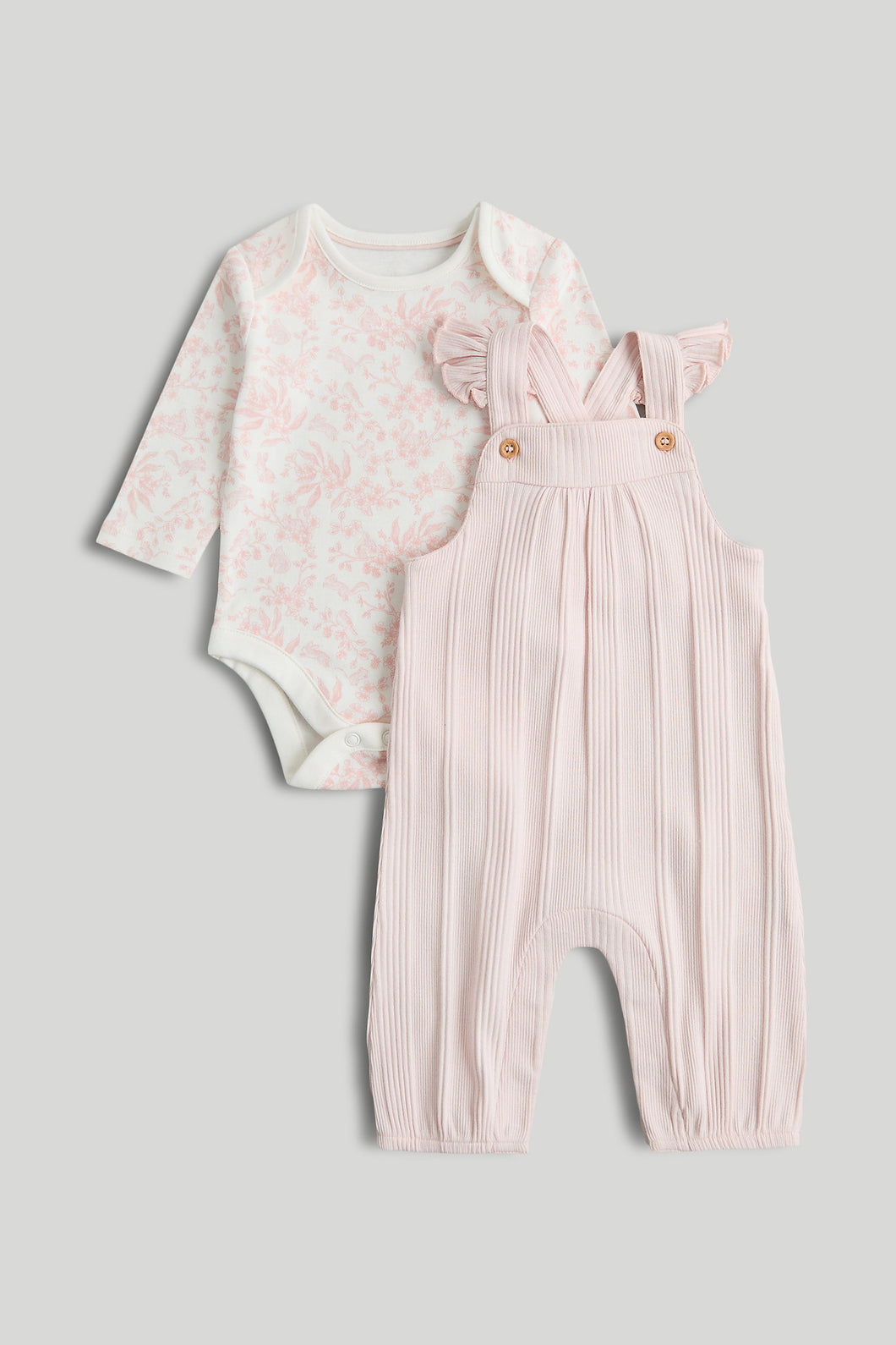 Mothercare My First Pink Dungarees Outfit