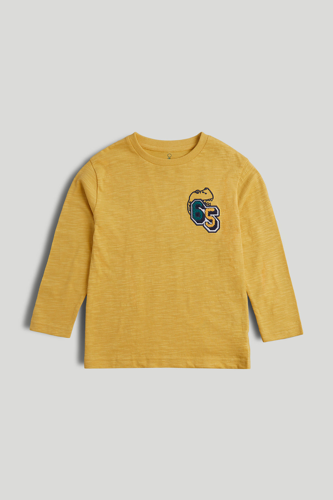 Mothercare Dino Badge Long-Sleeved T-Shirt