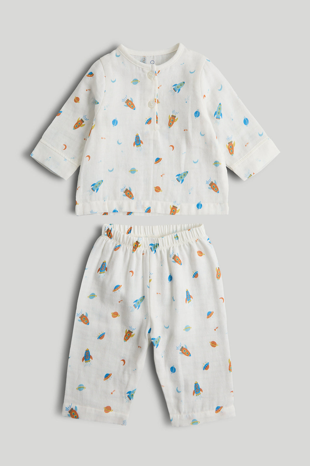 Mothercare Space Woven Baby Pyjamas