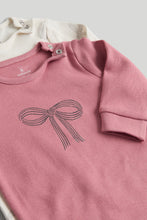 
                        
                          Load image into Gallery viewer, Mothercare 2 Pack My First Bows Baby Pyjamas
                        
                      