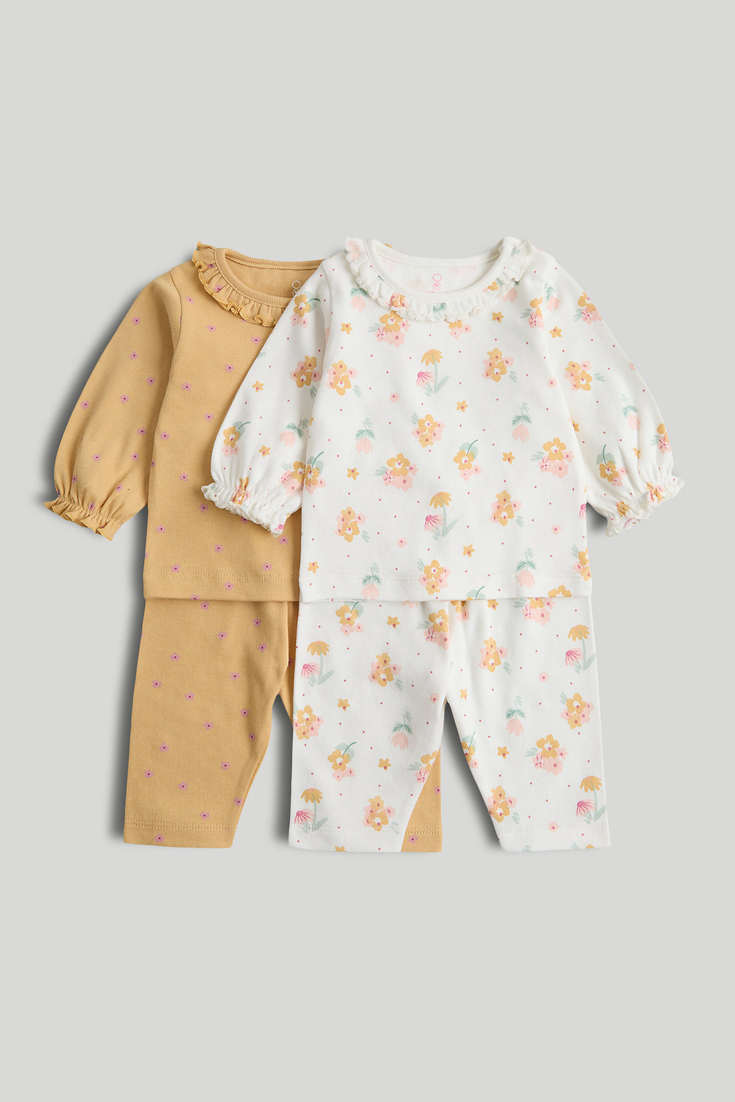 Mothercare 2 Pack Floral Baby Pyjamas