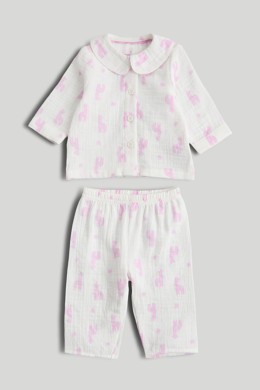 Mothercare Giraffe Cotton Baby Pyjamas