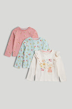 
                        
                          Load image into Gallery viewer, Mothercare 3 Pack Flower Long-Sleeved T-Shirts
                        
                      