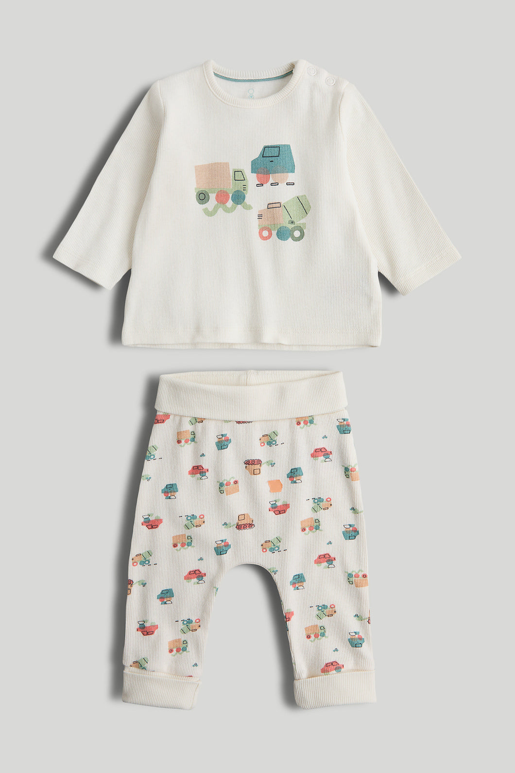 Mothercare Cream Extendable Leggings and T-Shirt Outfit