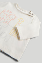 
                        
                          將圖片載入圖庫檢視器 Mothercare Cream Extendable T-Shirt and Trousers Outfit
                        
                      