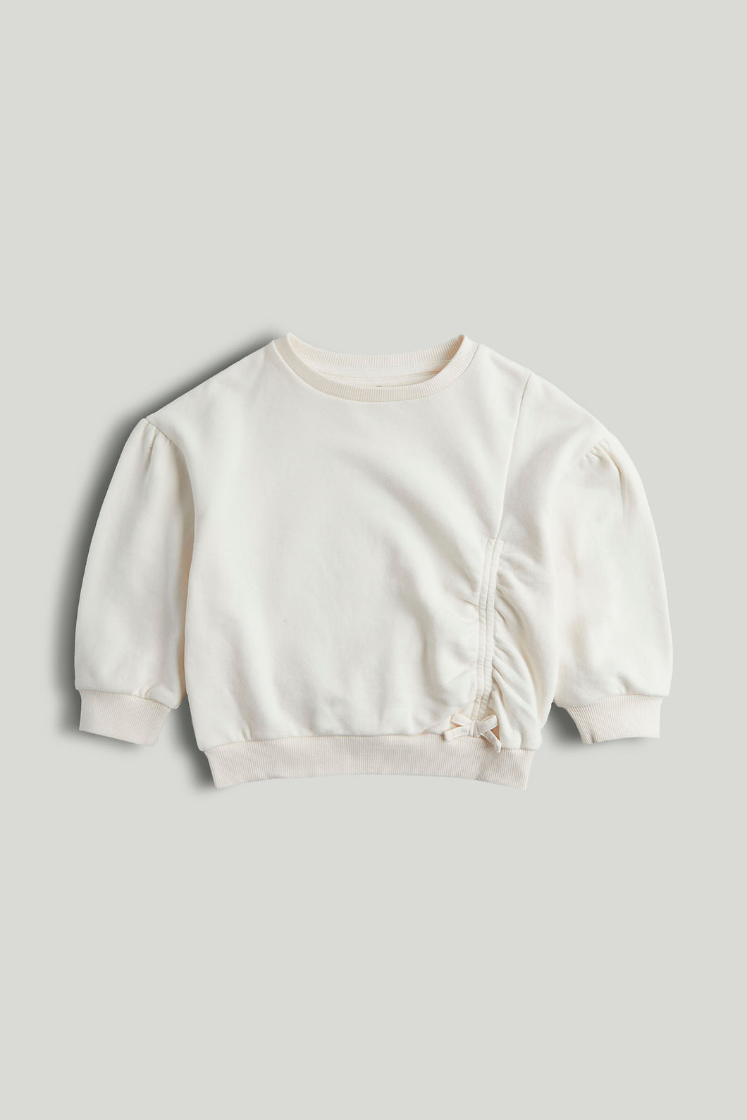 Mothercare Cream Gathered Sweat Top