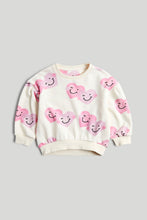 
                        
                          Load image into Gallery viewer, Mothercare Cream Heart Sweat Top
                        
                      