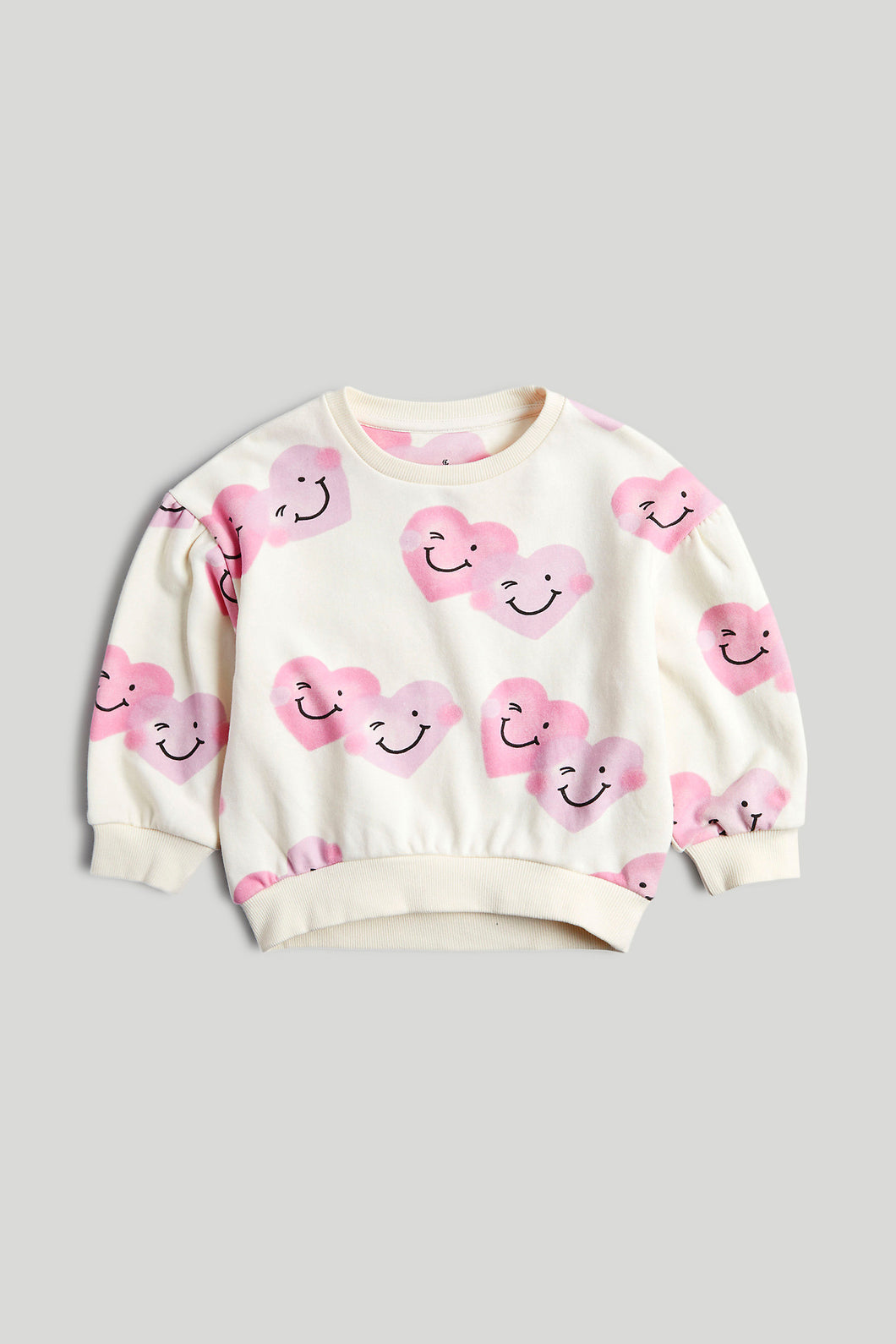Mothercare Cream Heart Sweat Top