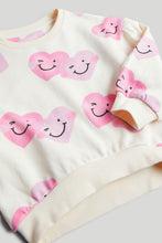 
                        
                          Load image into Gallery viewer, Mothercare Cream Heart Sweat Top
                        
                      