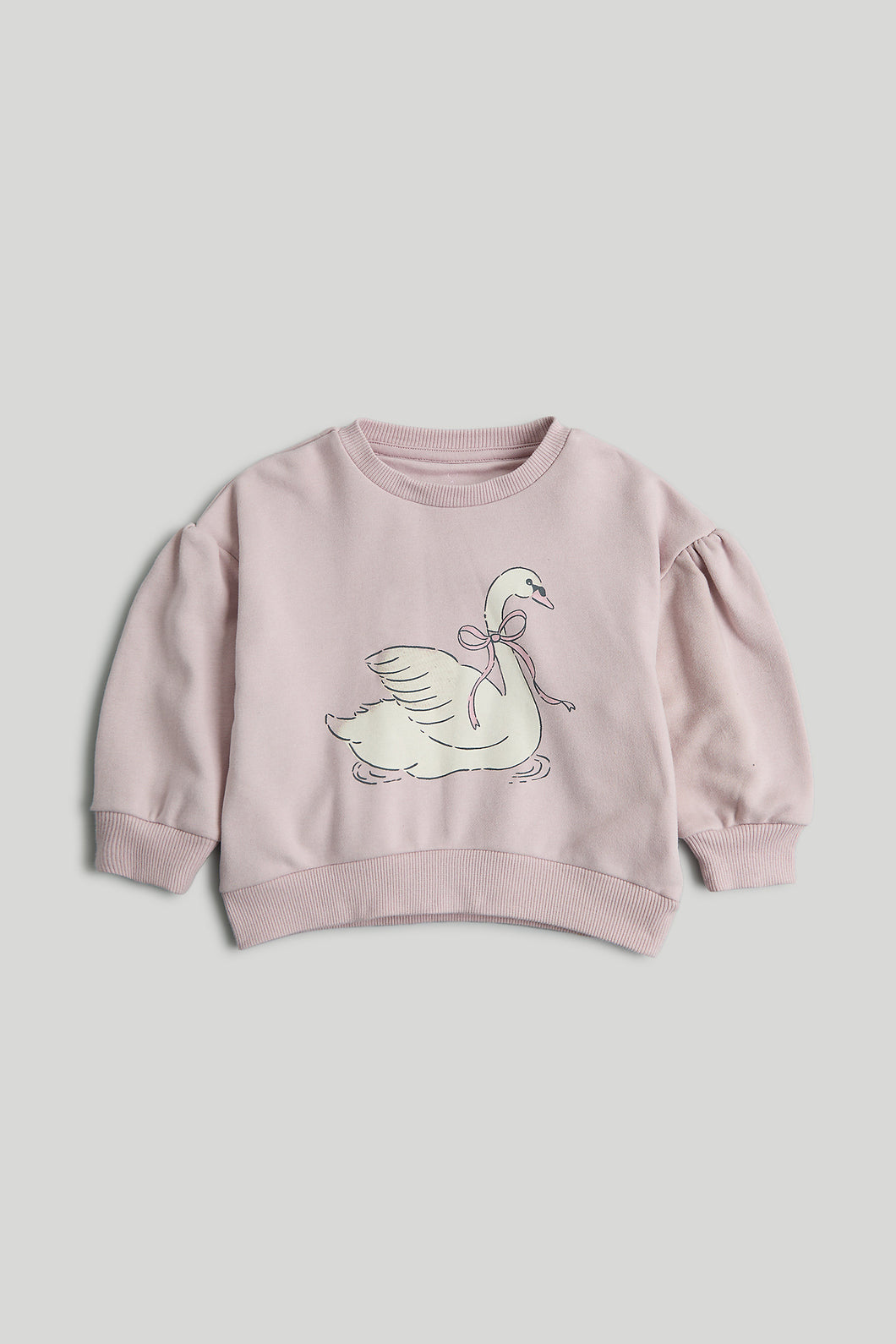 Mothercare Pink Swan Sweat Top