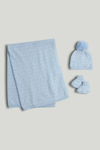 
                        
                          Load image into Gallery viewer, Mothercare Blue Knitted 3-Piece Set
                        
                      
