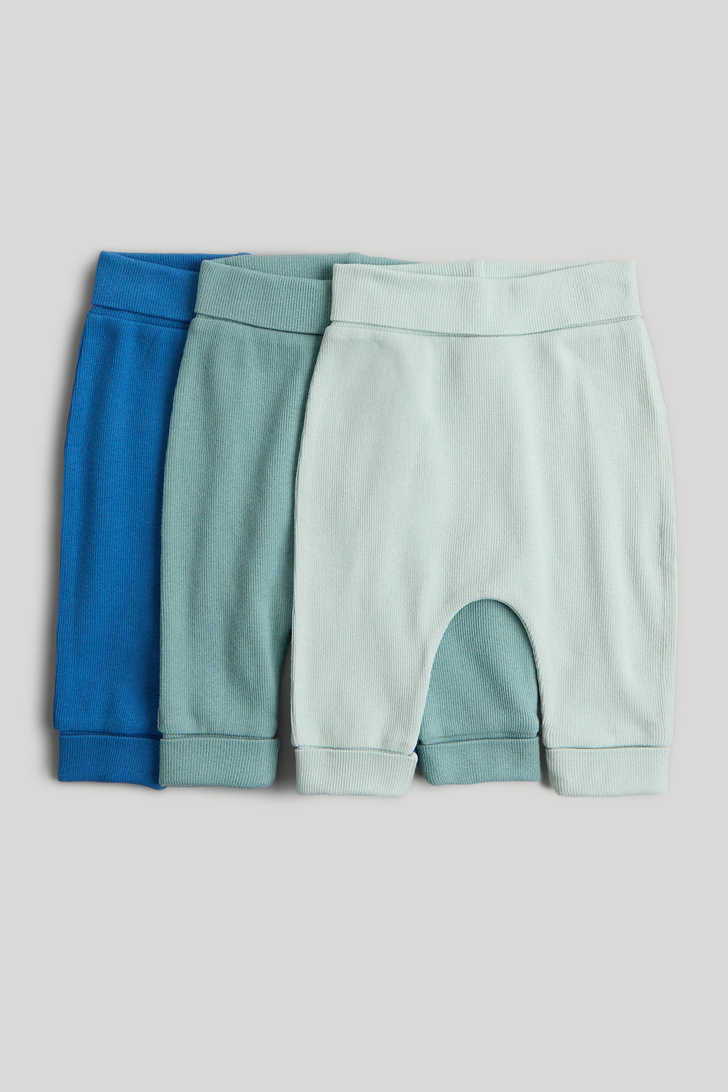Mothercare 3 Pack Ribbed Joggers