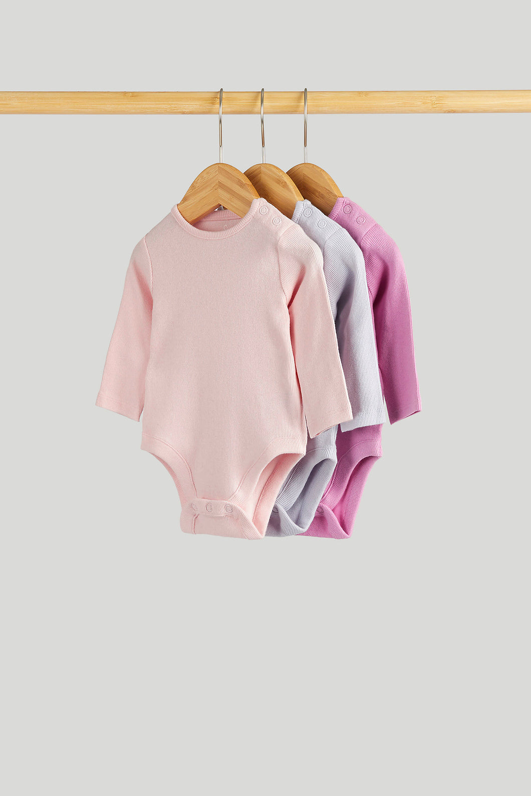 Mothercare 3 Pack Ribbed Bodysuits