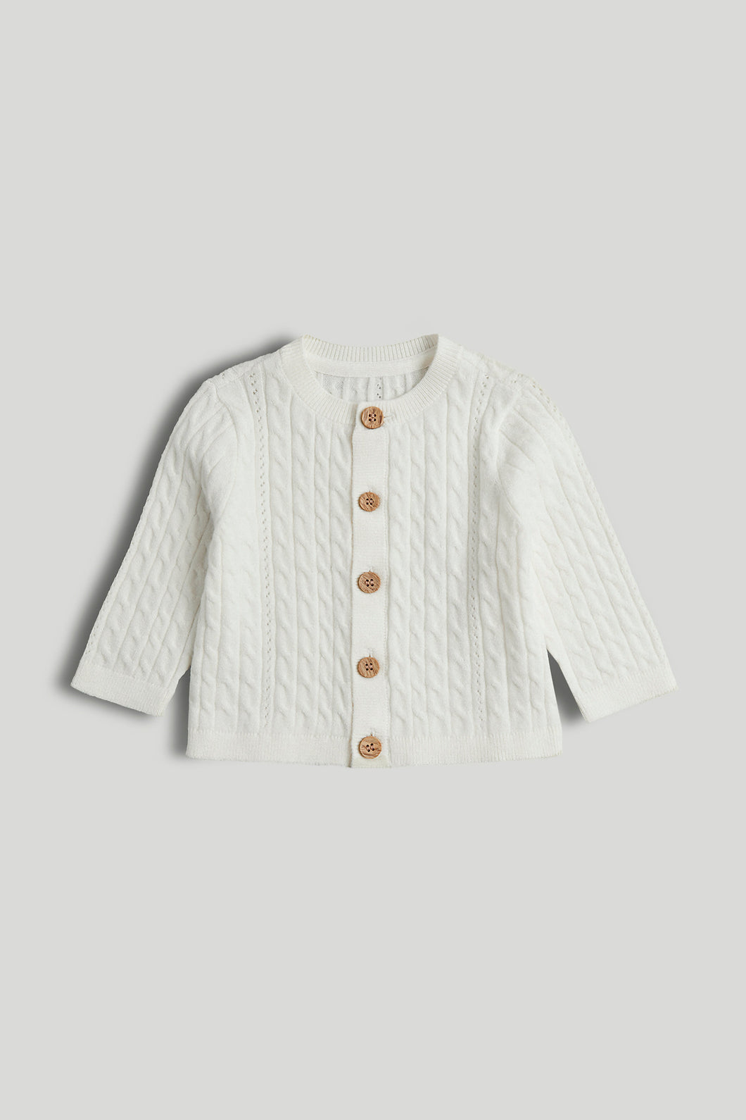Mothercare My First White Knitted Cardigan