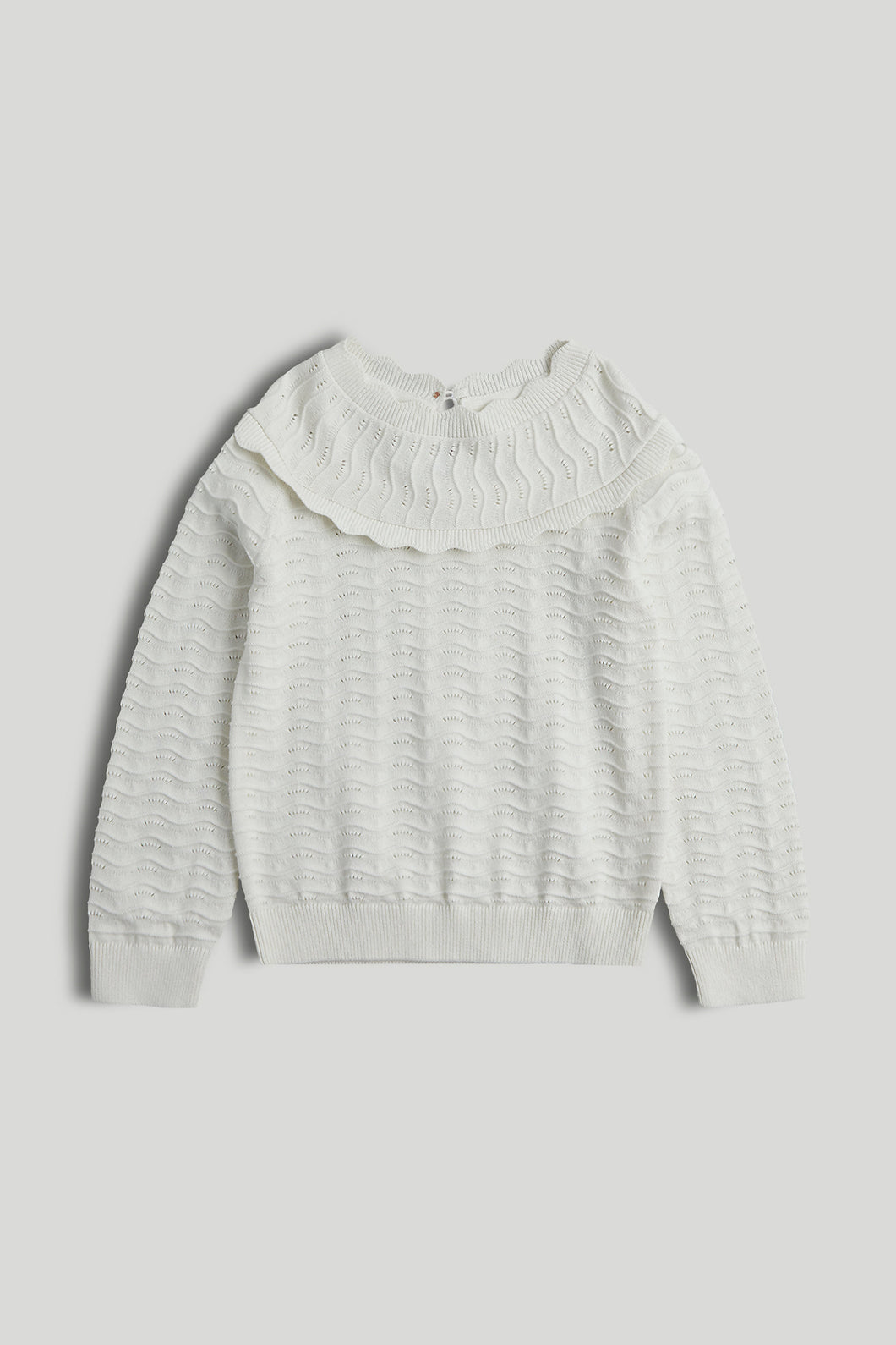 Mothercare White Knitted Jumper