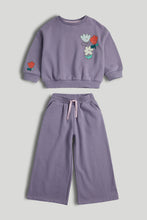 
                        
                          Load image into Gallery viewer, Mothercare Lilac Sweatshirt and Joggers Outfit
                        
                      