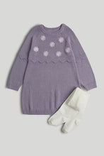 
                        
                          將圖片載入圖庫檢視器 Mothercare Lilac Knitted Dress and Tights Outfit
                        
                      